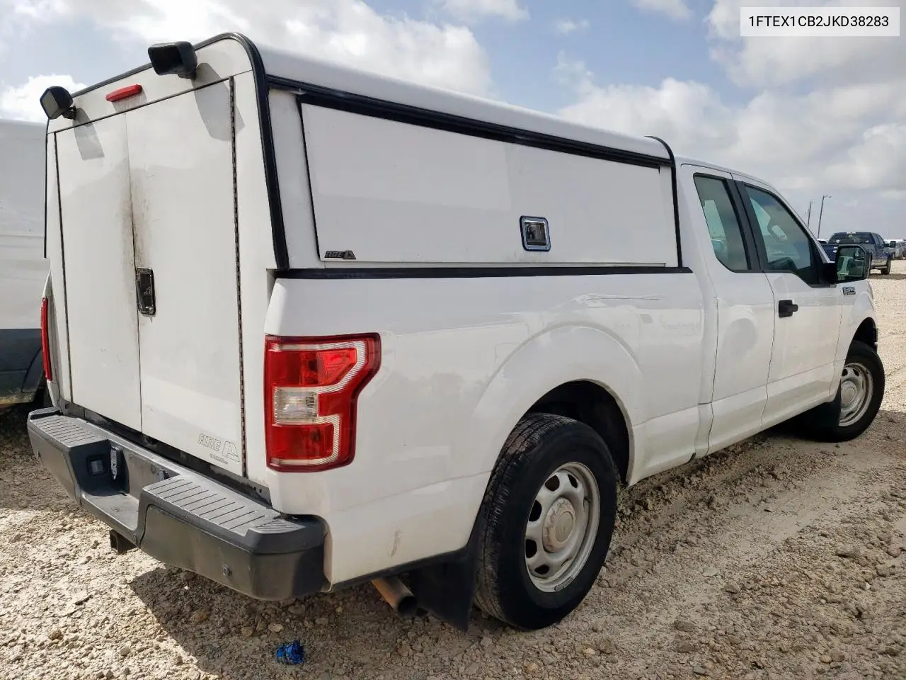 2018 Ford F150 Super Cab VIN: 1FTEX1CB2JKD38283 Lot: 61363305