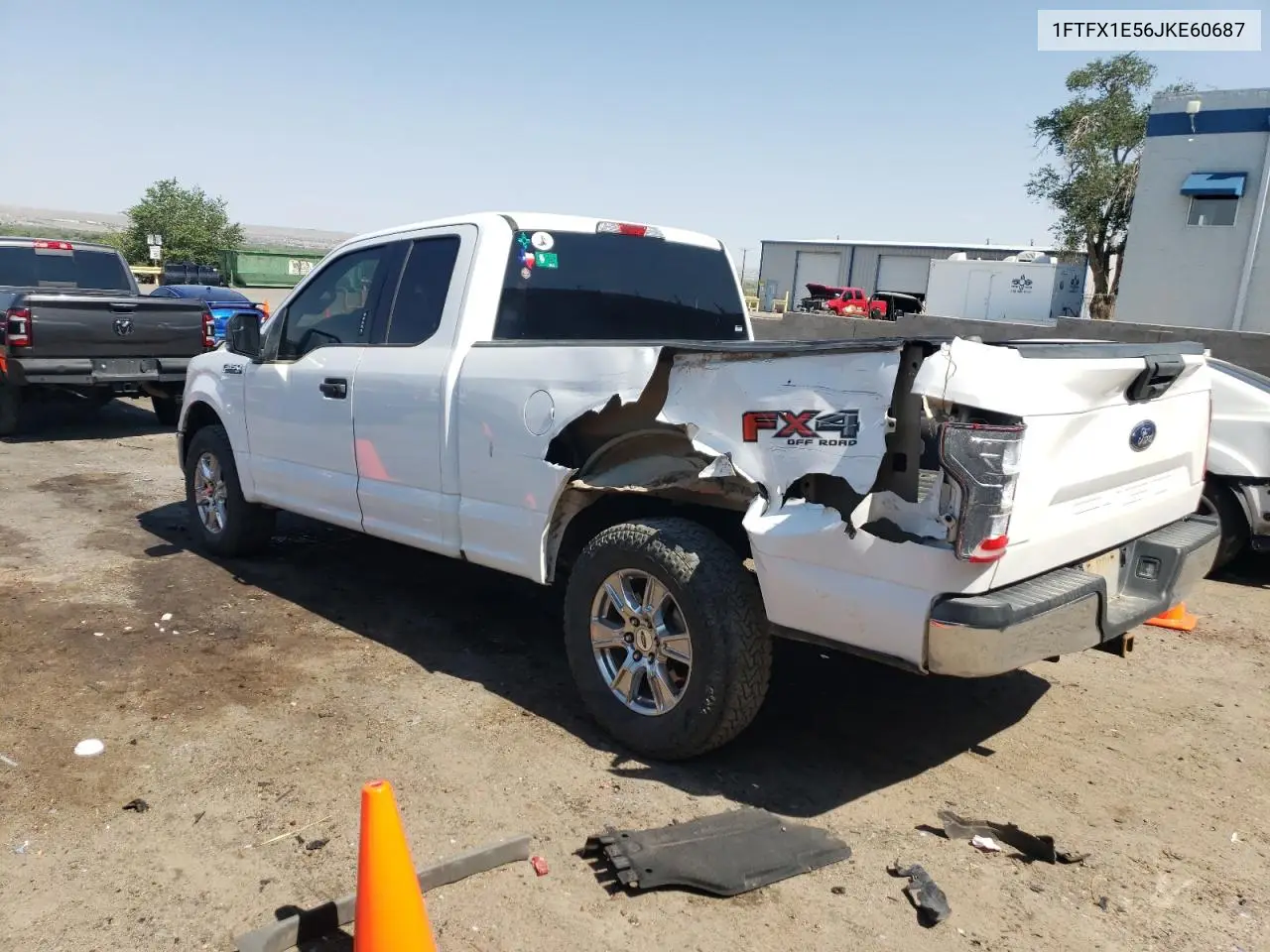 2018 Ford F150 Super Cab VIN: 1FTFX1E56JKE60687 Lot: 62645085