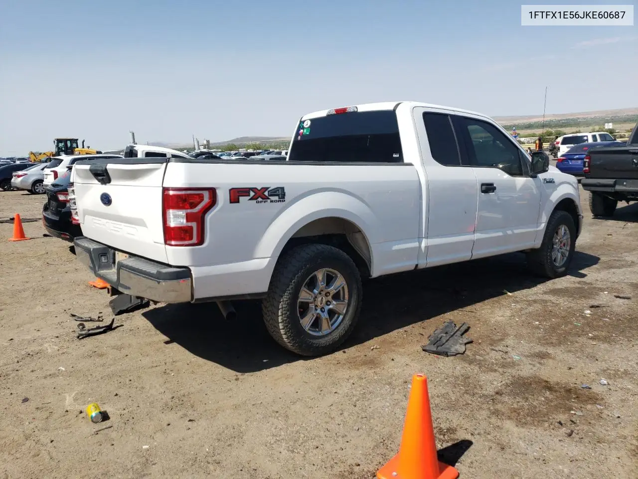 2018 Ford F150 Super Cab VIN: 1FTFX1E56JKE60687 Lot: 62645085