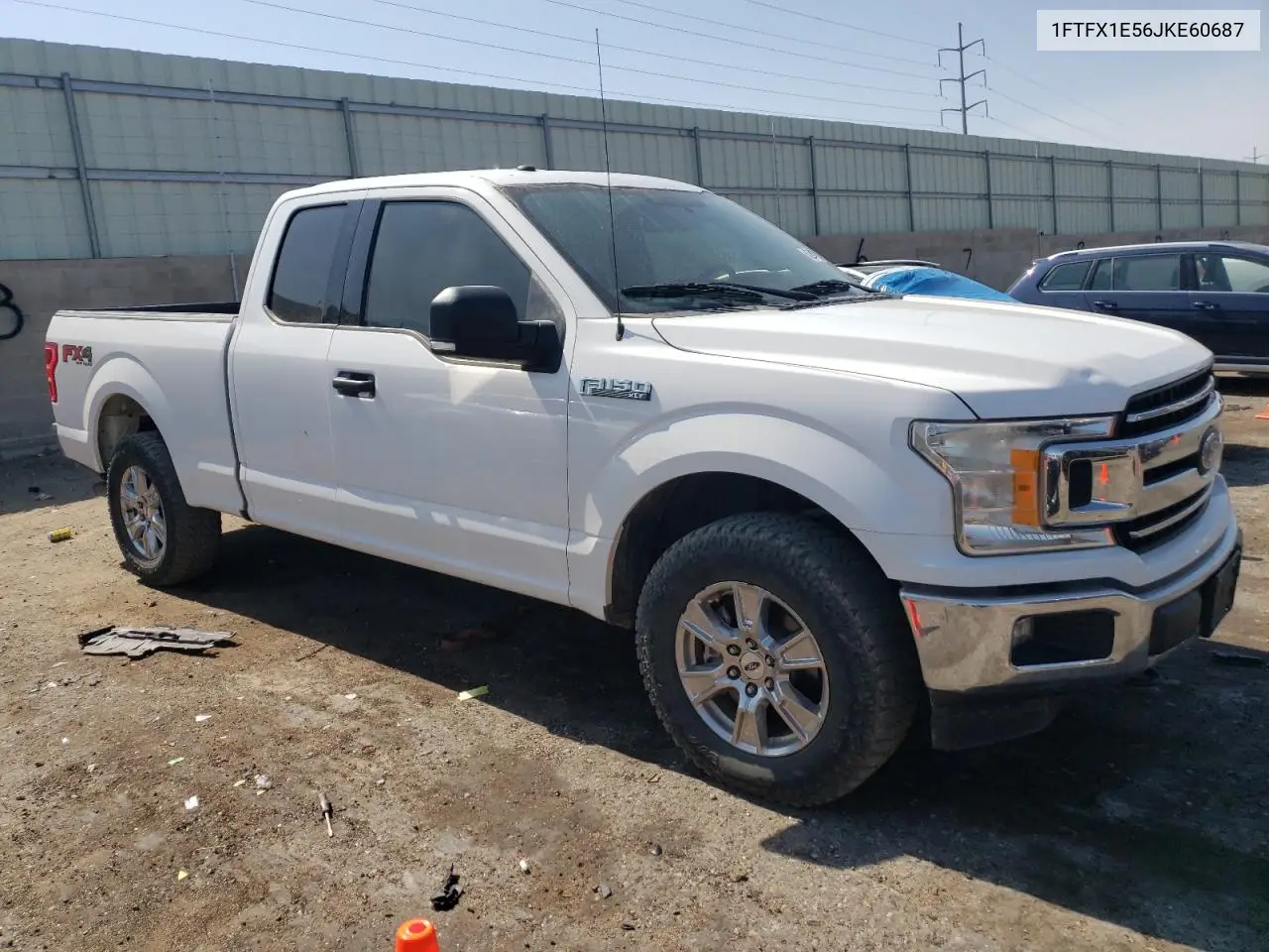 2018 Ford F150 Super Cab VIN: 1FTFX1E56JKE60687 Lot: 62645085