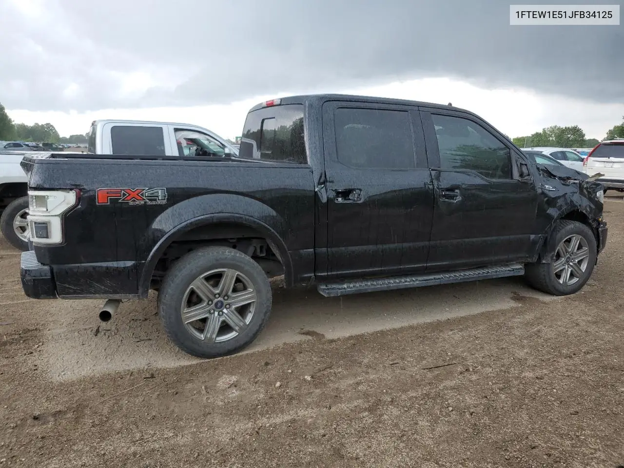 2018 Ford F150 Supercrew VIN: 1FTEW1E51JFB34125 Lot: 62658275
