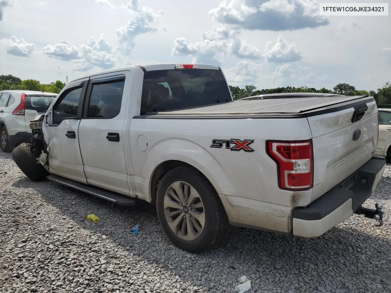 2018 Ford F150 Supercrew VIN: 1FTEW1CG6JKE34321 Lot: 62852195