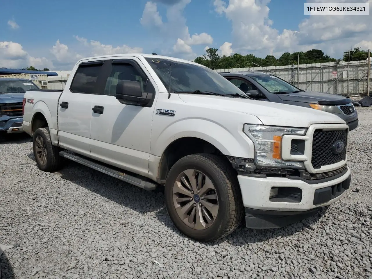 2018 Ford F150 Supercrew VIN: 1FTEW1CG6JKE34321 Lot: 62852195