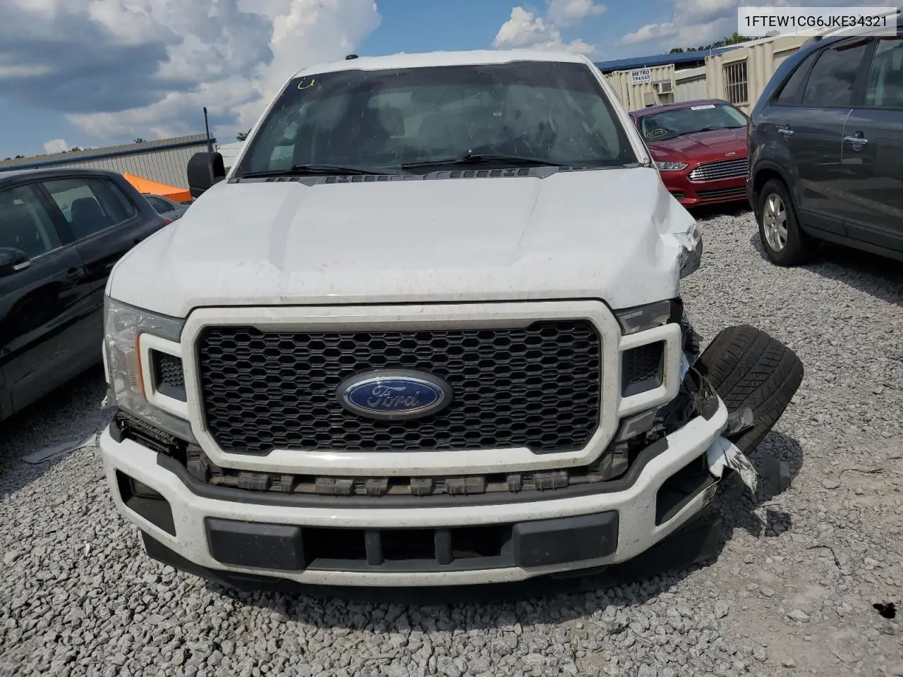 2018 Ford F150 Supercrew VIN: 1FTEW1CG6JKE34321 Lot: 62852195
