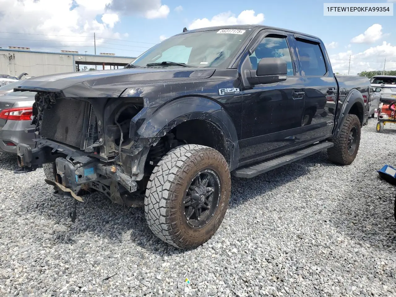 2019 Ford F150 Supercrew VIN: 1FTEW1EP0KFA99354 Lot: 56317175
