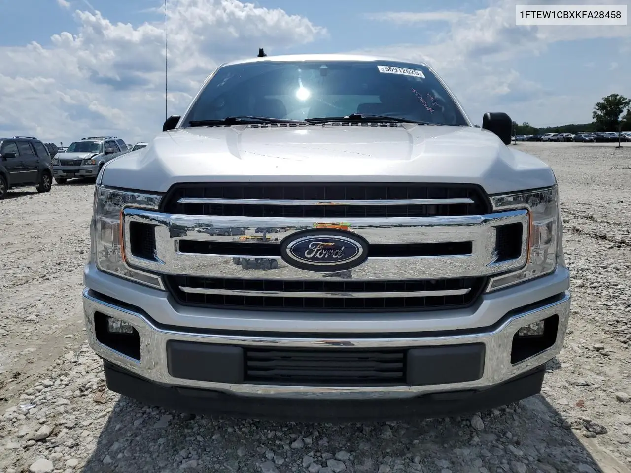 2019 Ford F150 Supercrew VIN: 1FTEW1CBXKFA28458 Lot: 56912625