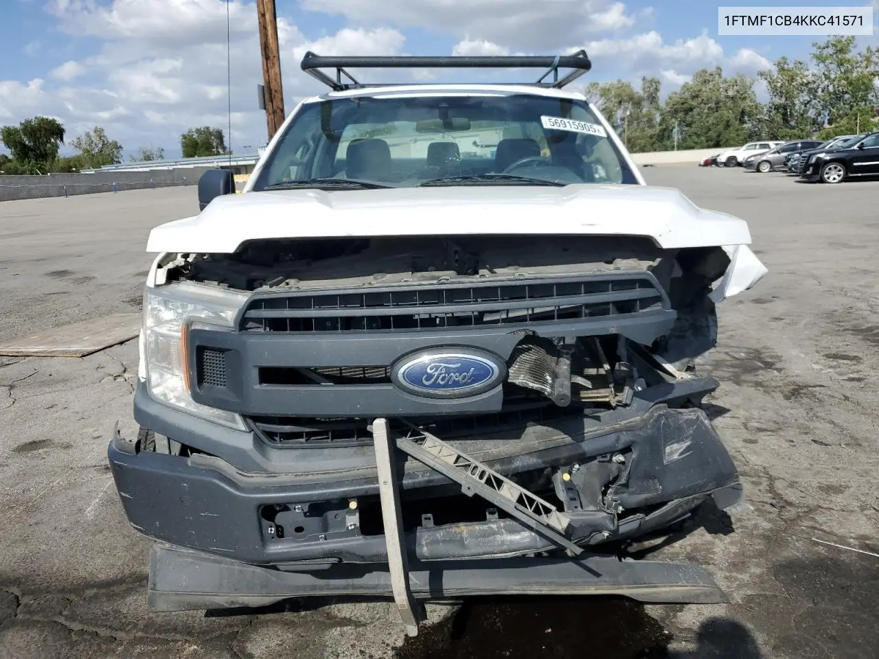 2019 Ford F150 VIN: 1FTMF1CB4KKC41571 Lot: 56915905