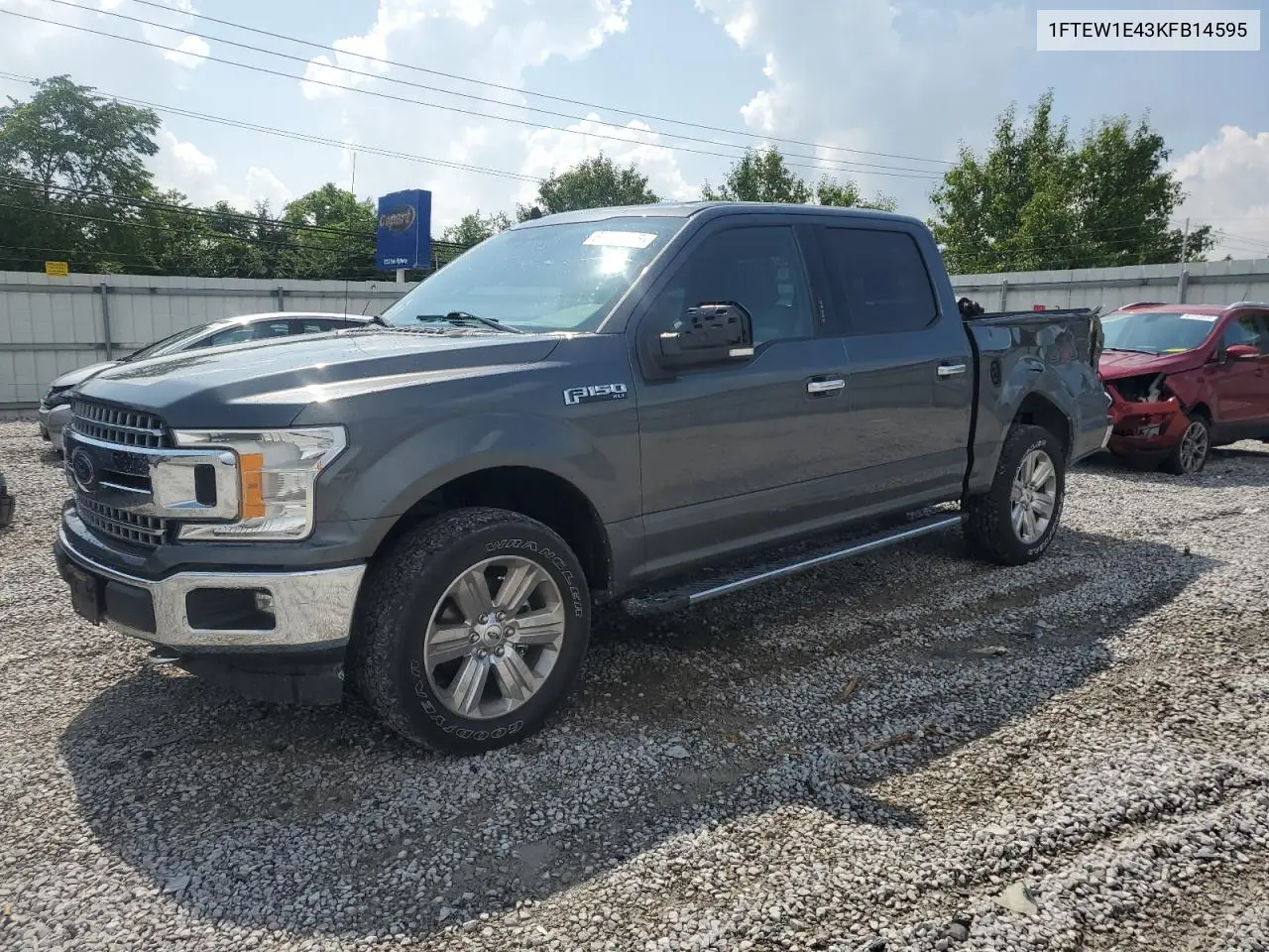 2019 Ford F150 Supercrew VIN: 1FTEW1E43KFB14595 Lot: 61417545