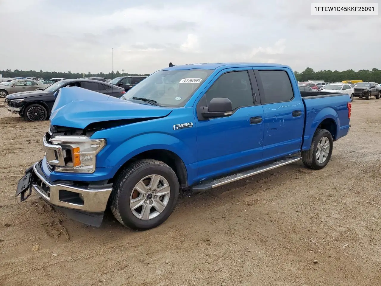 2019 Ford F150 Supercrew VIN: 1FTEW1C45KKF26091 Lot: 61762495
