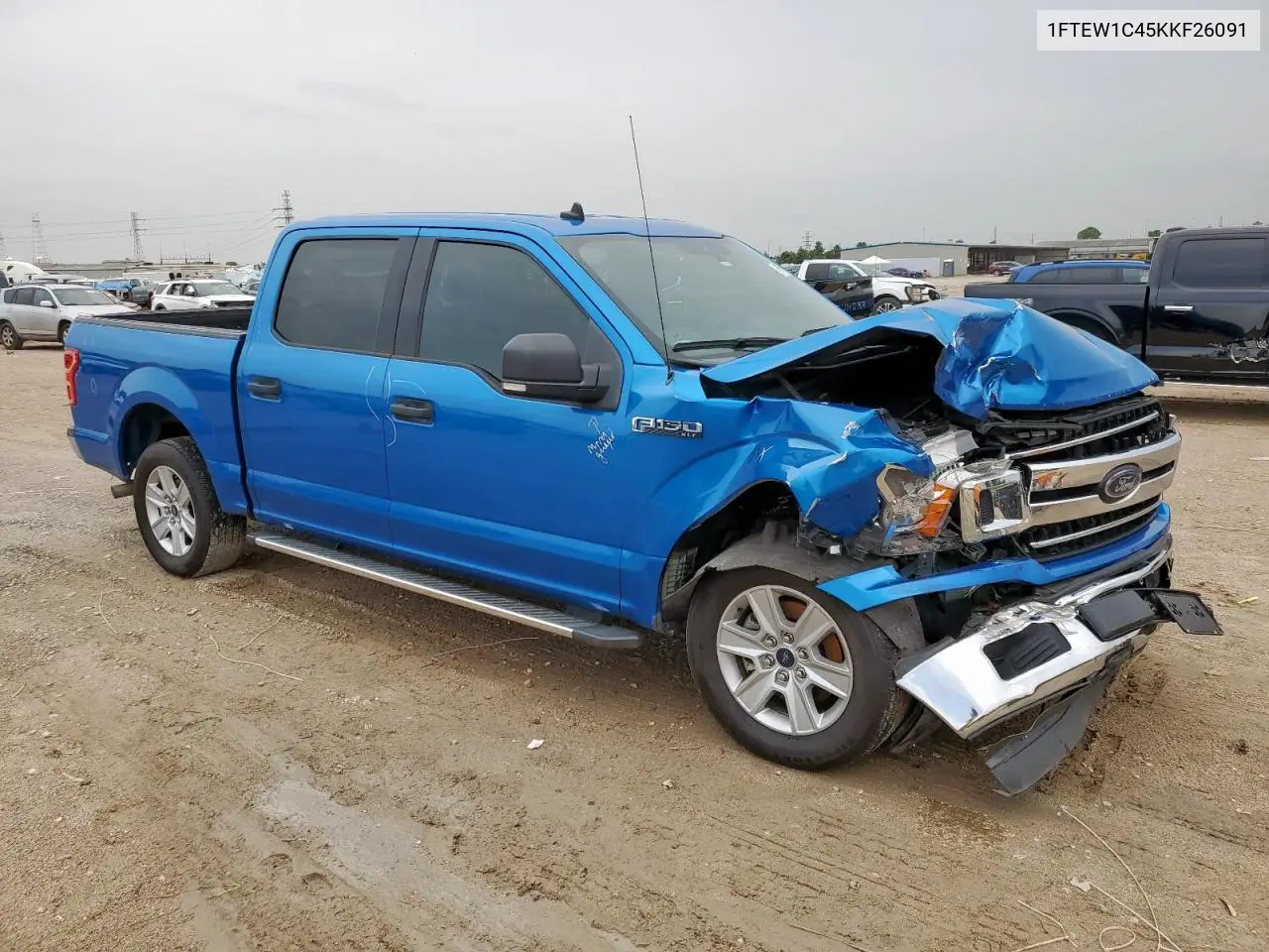 2019 Ford F150 Supercrew VIN: 1FTEW1C45KKF26091 Lot: 61762495