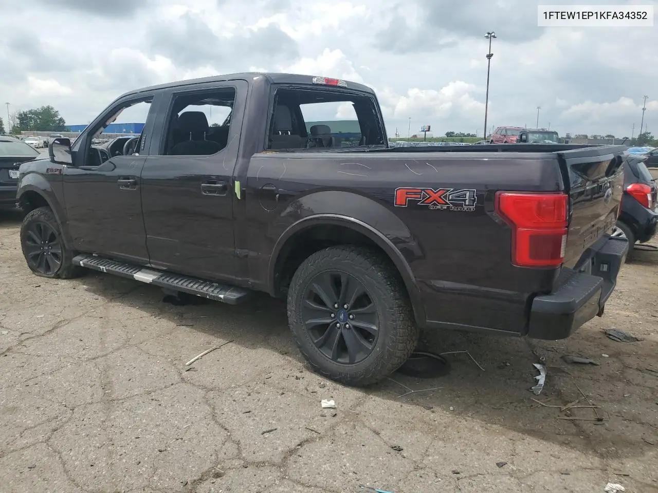 2019 Ford F150 Supercrew VIN: 1FTEW1EP1KFA34352 Lot: 61971495