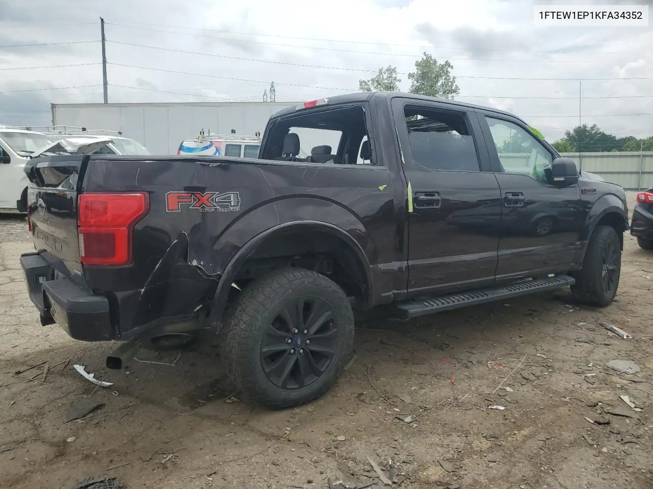 2019 Ford F150 Supercrew VIN: 1FTEW1EP1KFA34352 Lot: 61971495