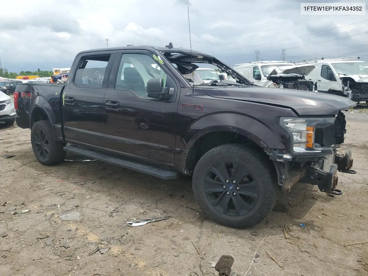2019 Ford F150 Supercrew VIN: 1FTEW1EP1KFA34352 Lot: 61971495