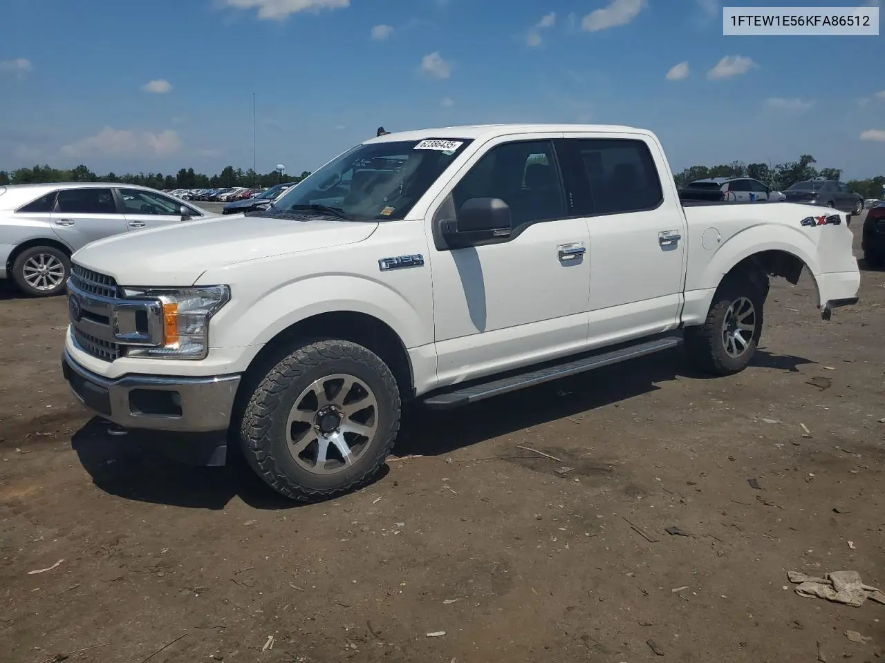 2019 Ford F150 Supercrew VIN: 1FTEW1E56KFA86512 Lot: 62386435
