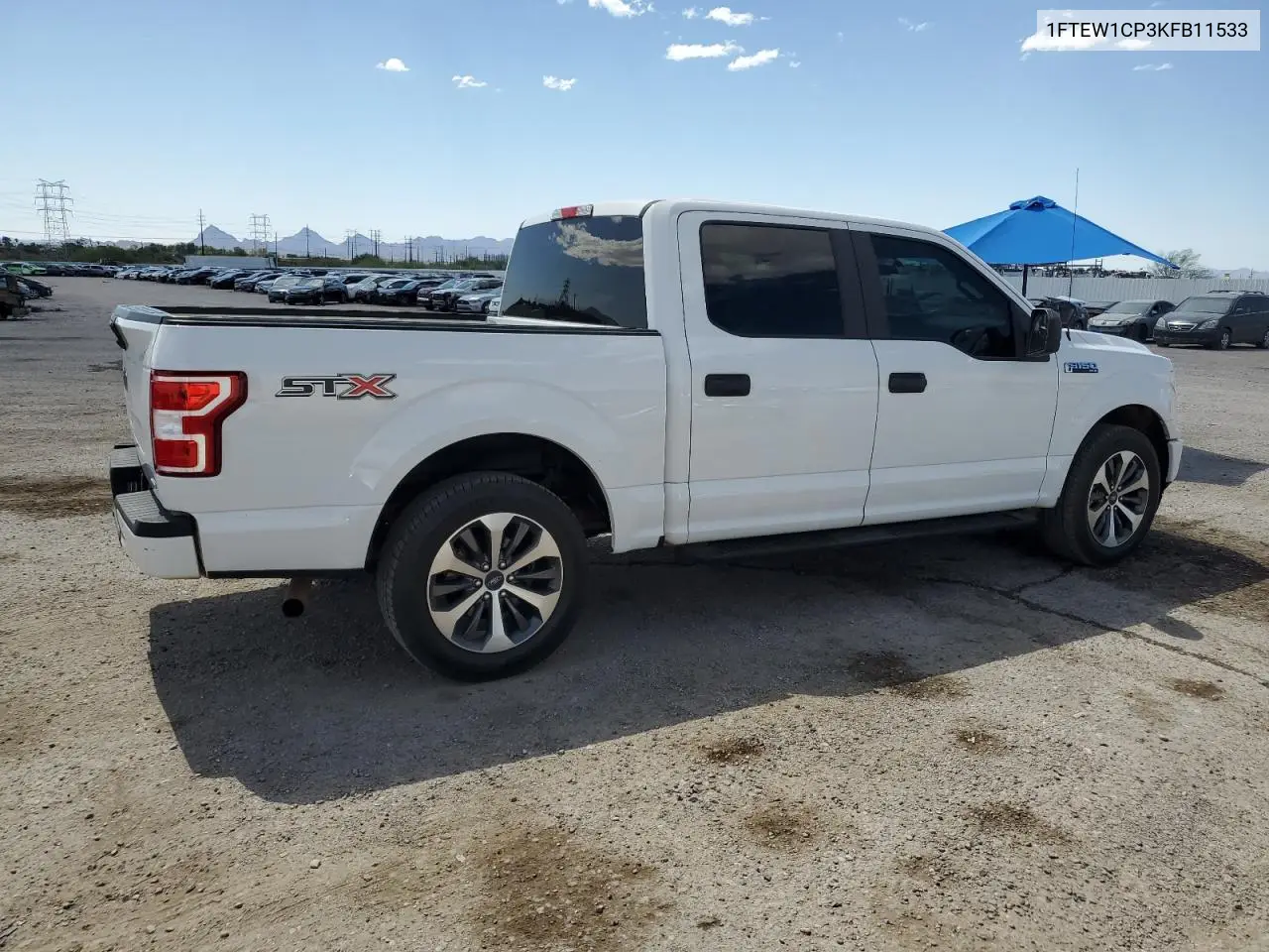 2019 Ford F150 Supercrew VIN: 1FTEW1CP3KFB11533 Lot: 62577115