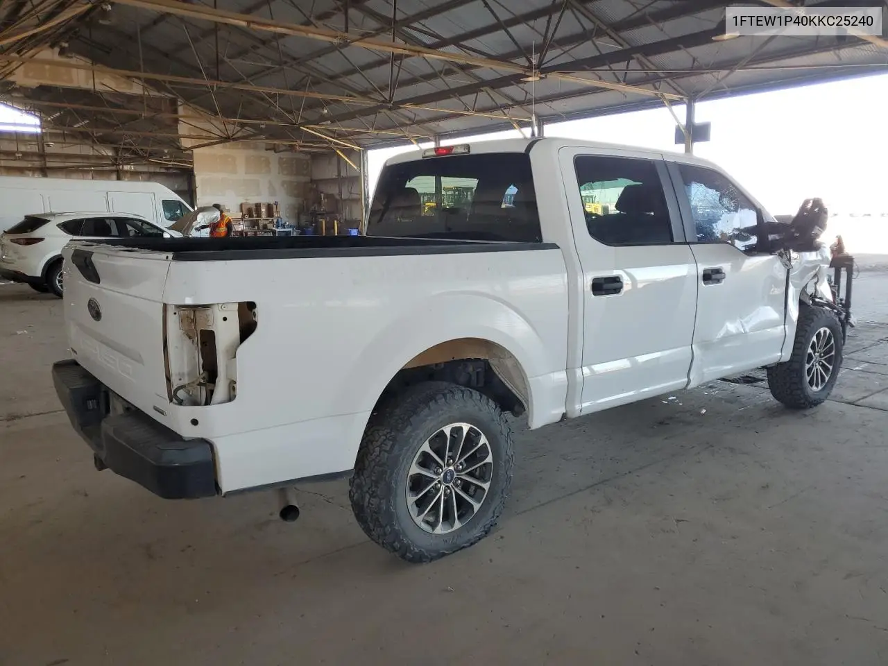 2019 Ford F150 Police Responder VIN: 1FTEW1P40KKC25240 Lot: 62955415