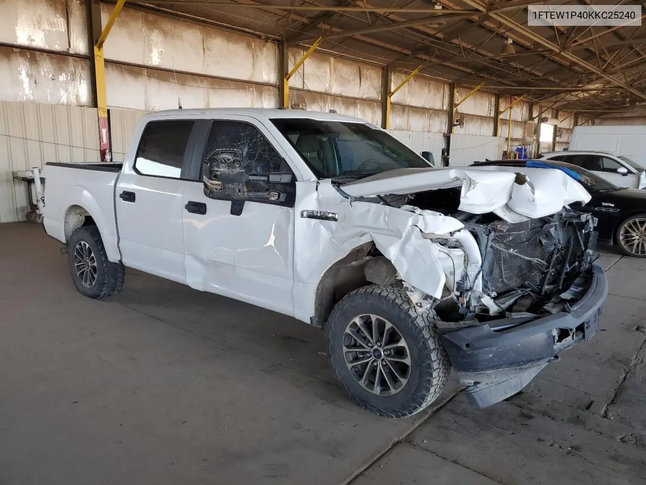 2019 Ford F150 Police Responder VIN: 1FTEW1P40KKC25240 Lot: 62955415