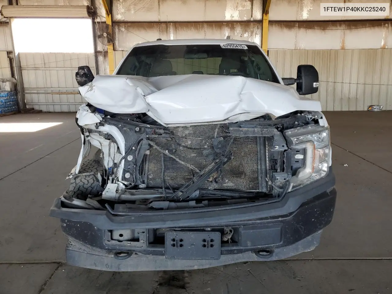 2019 Ford F150 Police Responder VIN: 1FTEW1P40KKC25240 Lot: 62955415