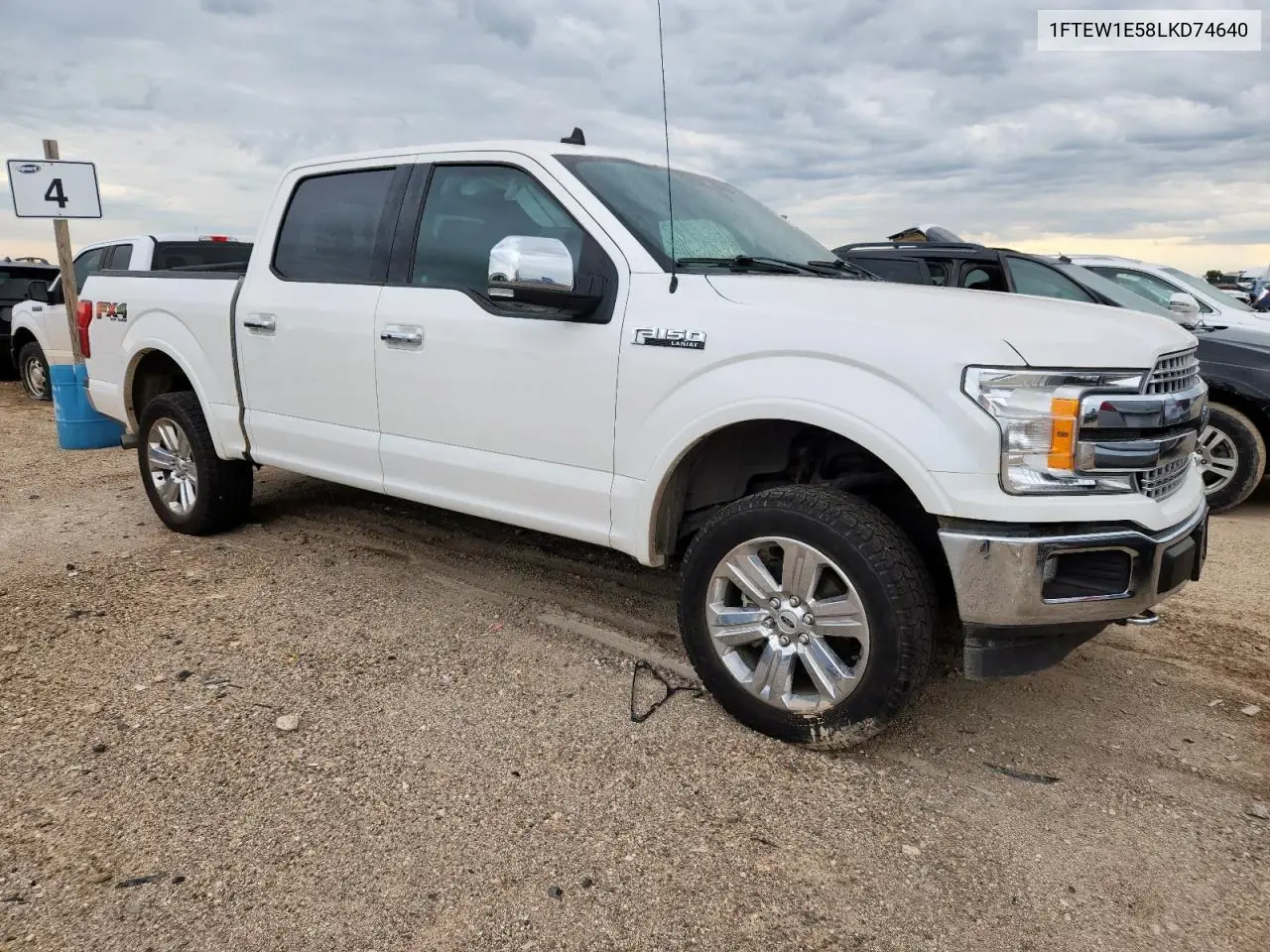 2020 Ford F150 Supercrew VIN: 1FTEW1E58LKD74640 Lot: 62311415