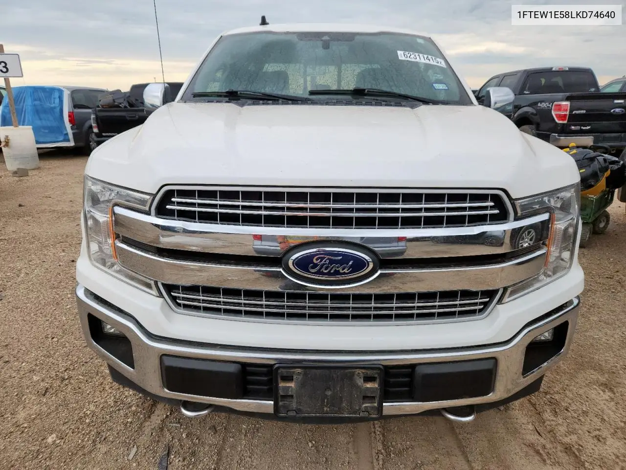 2020 Ford F150 Supercrew VIN: 1FTEW1E58LKD74640 Lot: 62311415