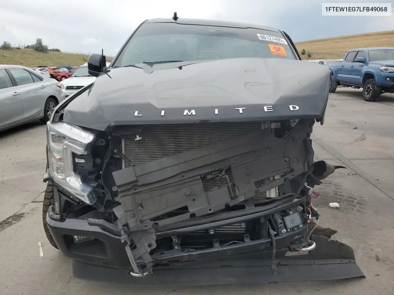 2020 Ford F150 Supercrew VIN: 1FTEW1EG7LFB49068 Lot: 66127495