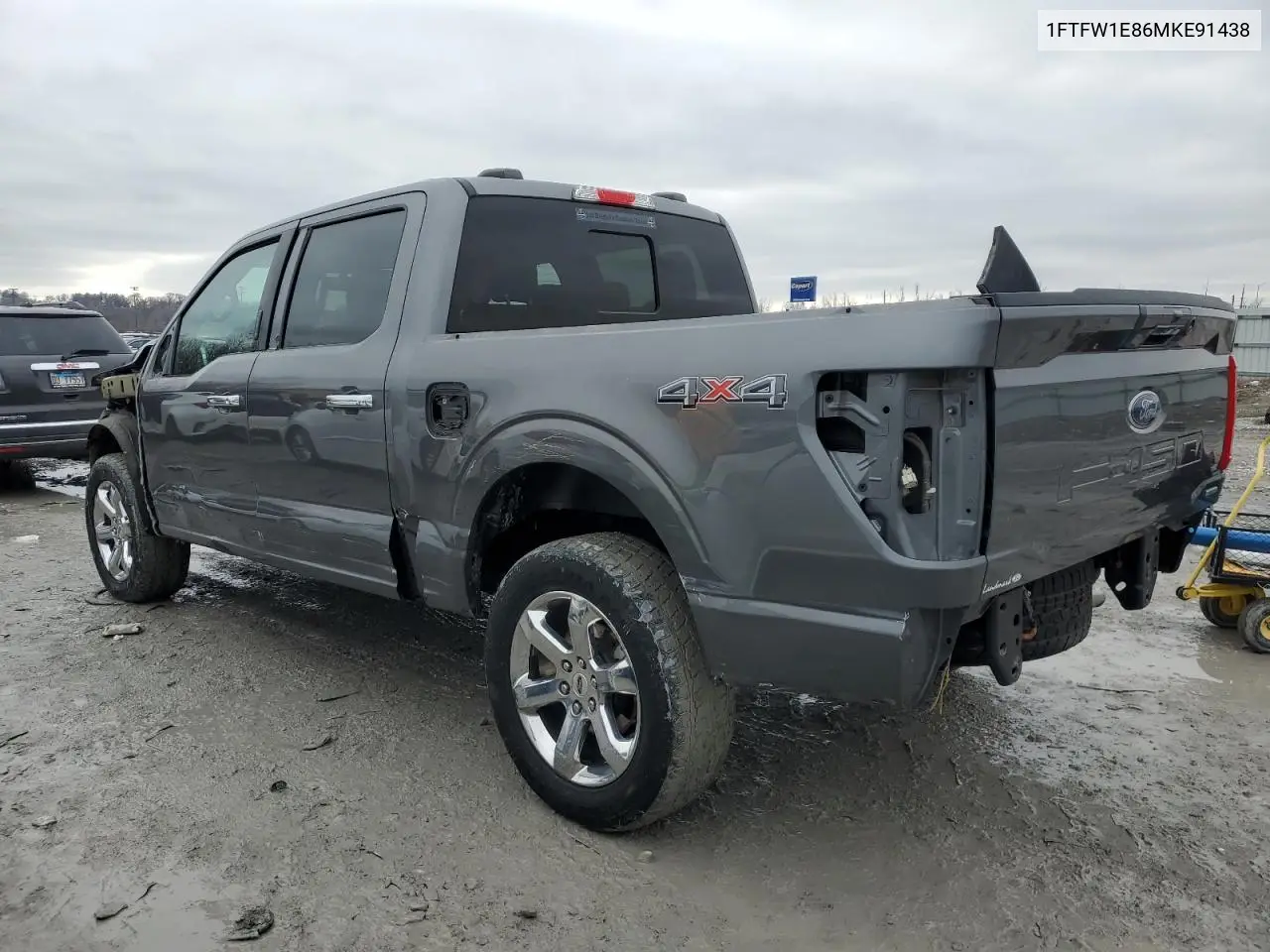 2021 Ford F150 Supercrew VIN: 1FTFW1E86MKE91438 Lot: 42255255