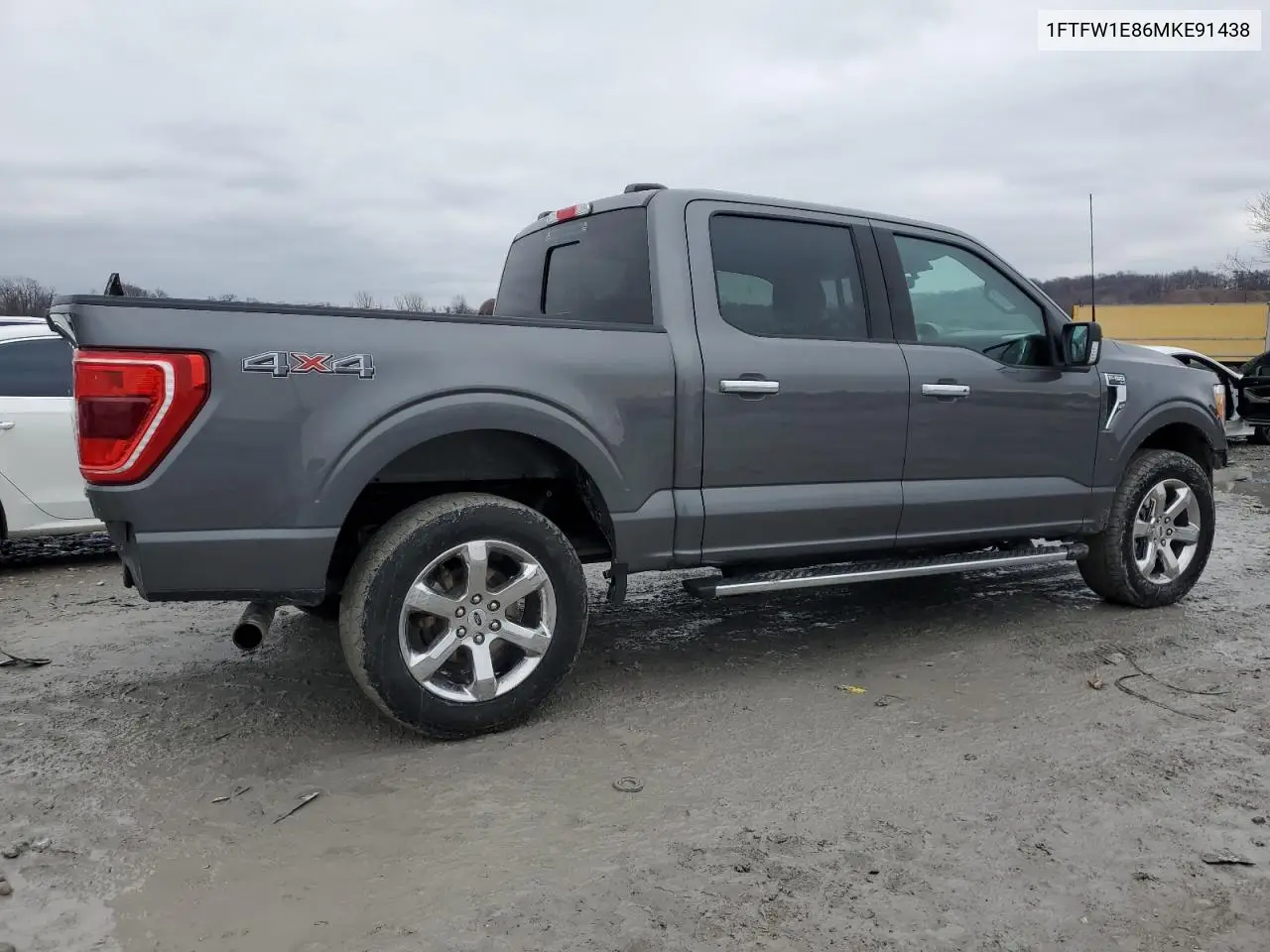 2021 Ford F150 Supercrew VIN: 1FTFW1E86MKE91438 Lot: 42255255