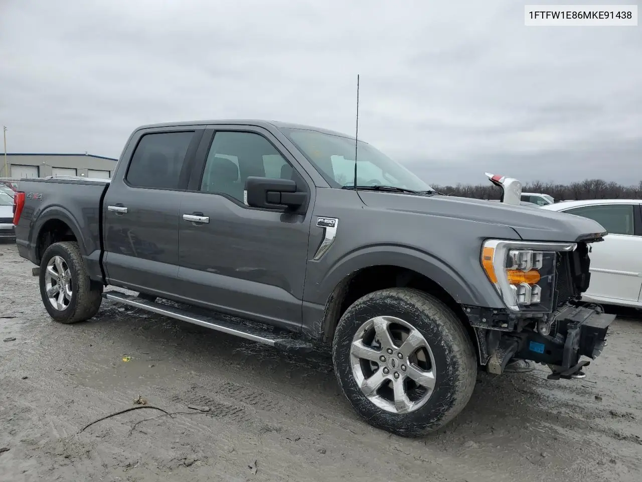 2021 Ford F150 Supercrew VIN: 1FTFW1E86MKE91438 Lot: 42255255