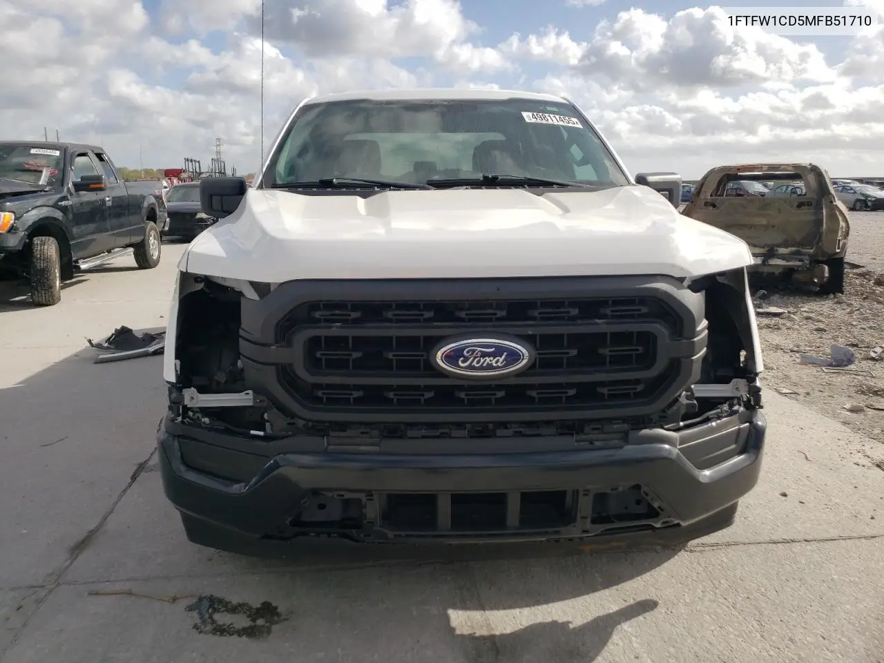 2021 Ford F150 Supercrew VIN: 1FTFW1CD5MFB51710 Lot: 49811455