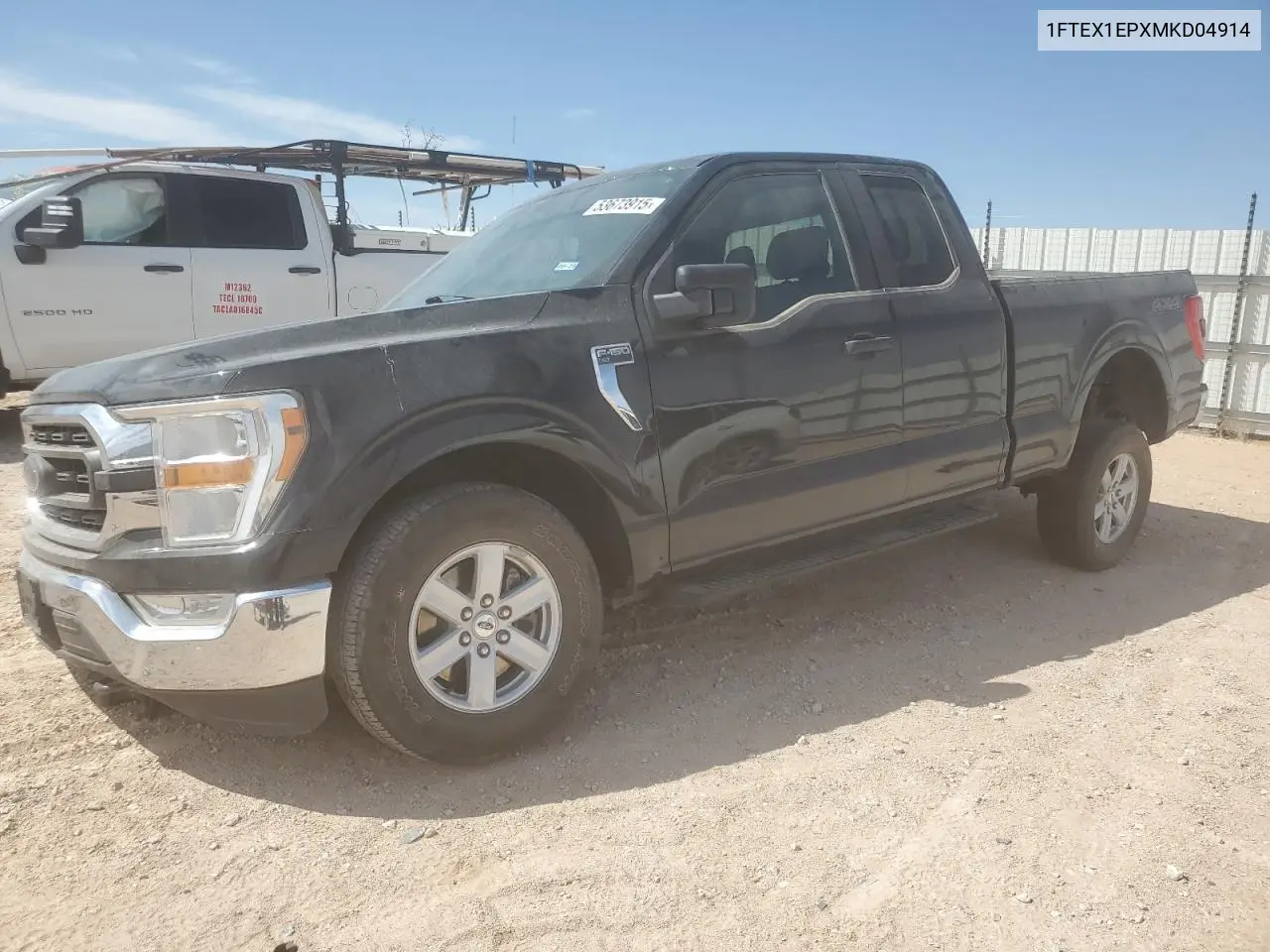 2021 Ford F150 Super Cab VIN: 1FTEX1EPXMKD04914 Lot: 53673915