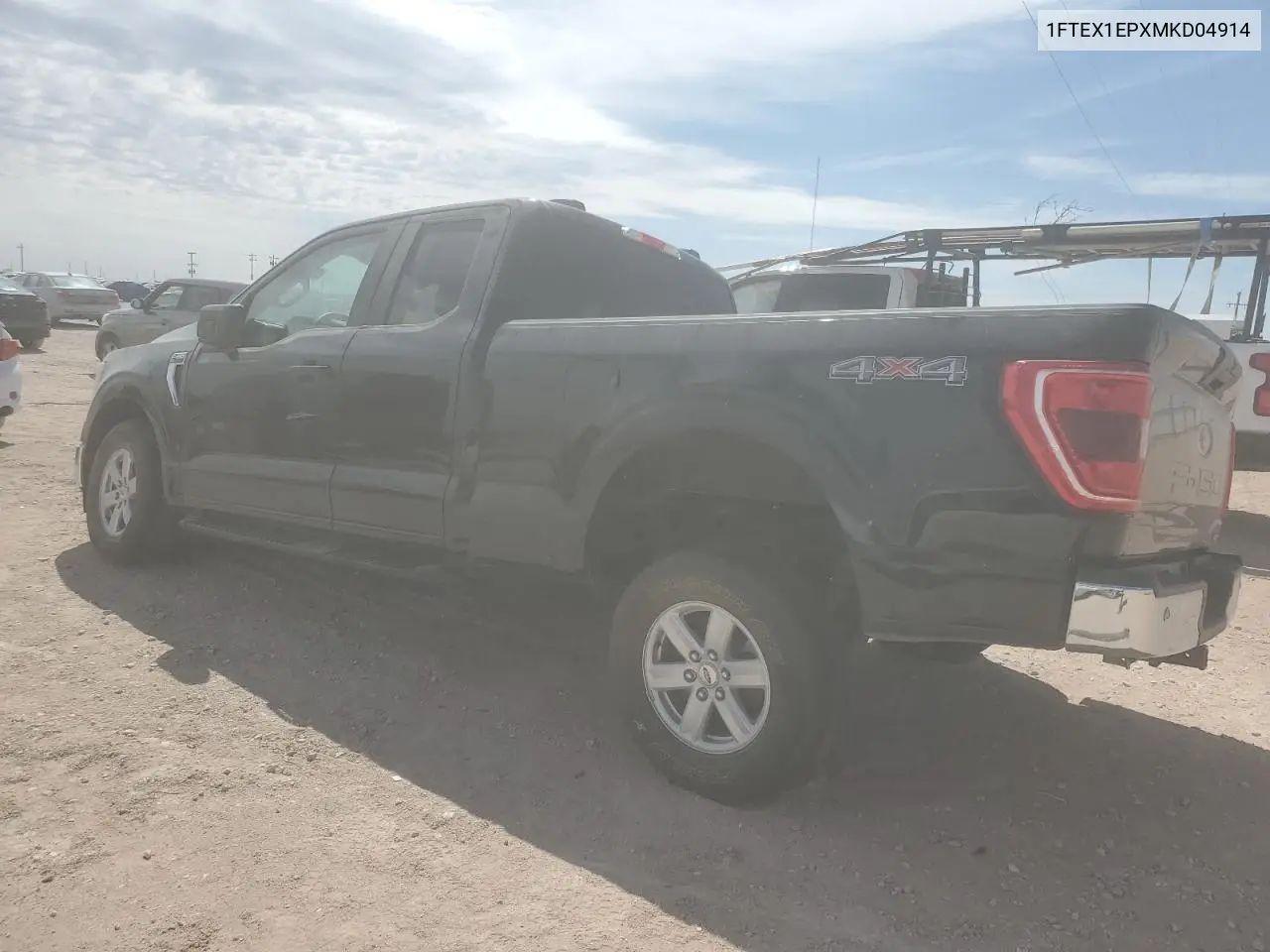 2021 Ford F150 Super Cab VIN: 1FTEX1EPXMKD04914 Lot: 53673915