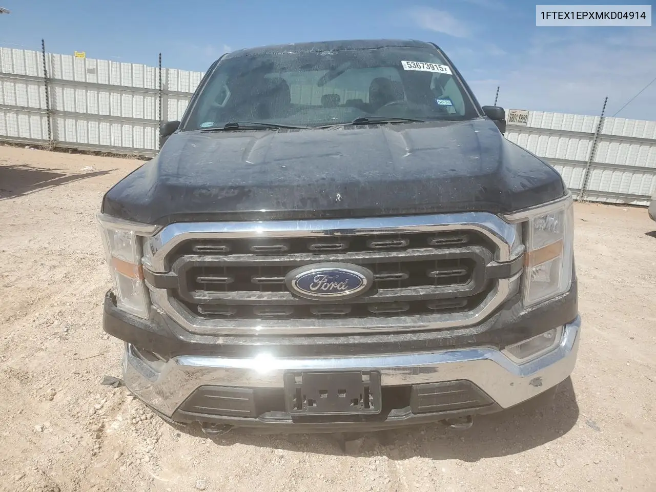 2021 Ford F150 Super Cab VIN: 1FTEX1EPXMKD04914 Lot: 53673915