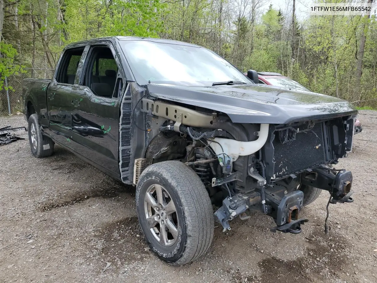 2021 Ford F150 Supercrew VIN: 1FTFW1E56MFB65542 Lot: 54623495