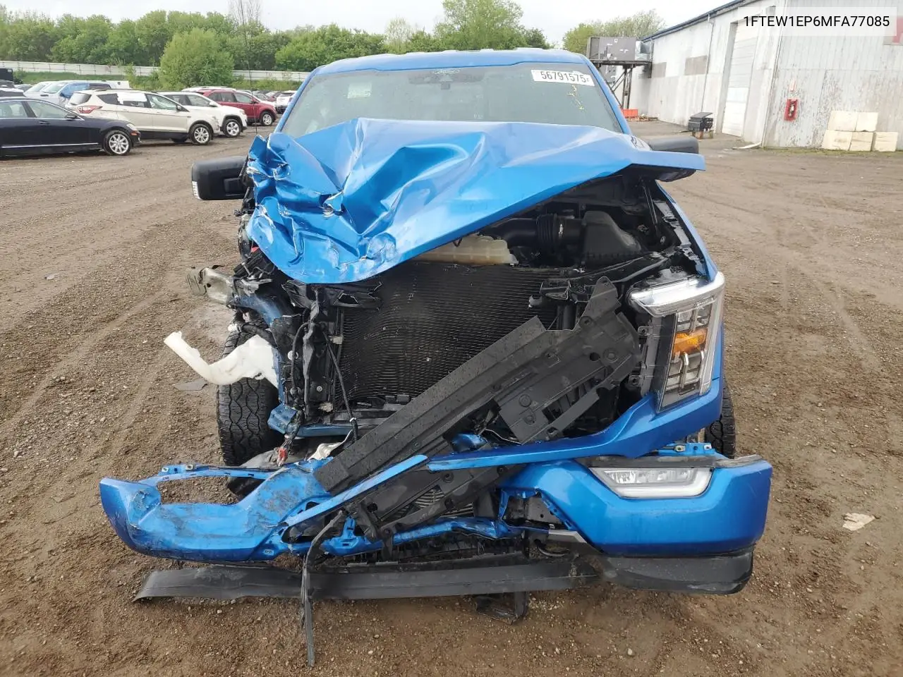 2021 Ford F150 Supercrew VIN: 1FTEW1EP6MFA77085 Lot: 56791575