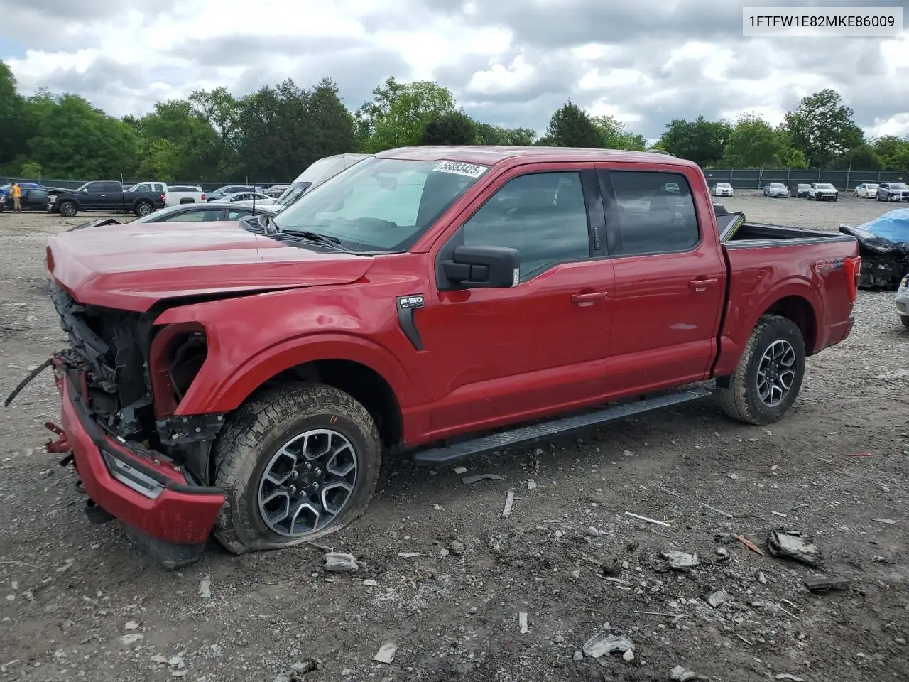 2021 Ford F150 Supercrew VIN: 1FTFW1E82MKE86009 Lot: 56883425