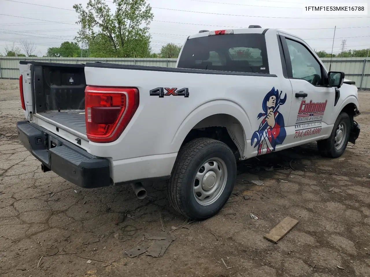 2021 Ford F150 VIN: 1FTMF1E53MKE16788 Lot: 57011155