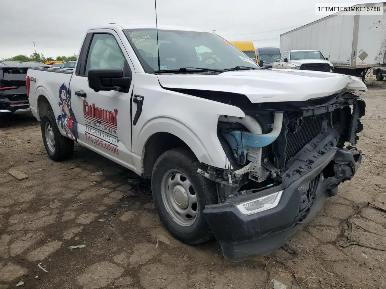 2021 Ford F150 VIN: 1FTMF1E53MKE16788 Lot: 57011155