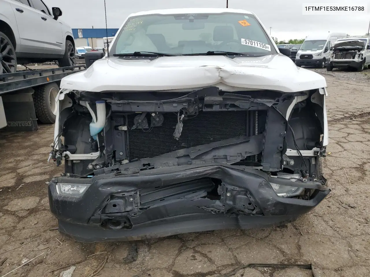 2021 Ford F150 VIN: 1FTMF1E53MKE16788 Lot: 57011155