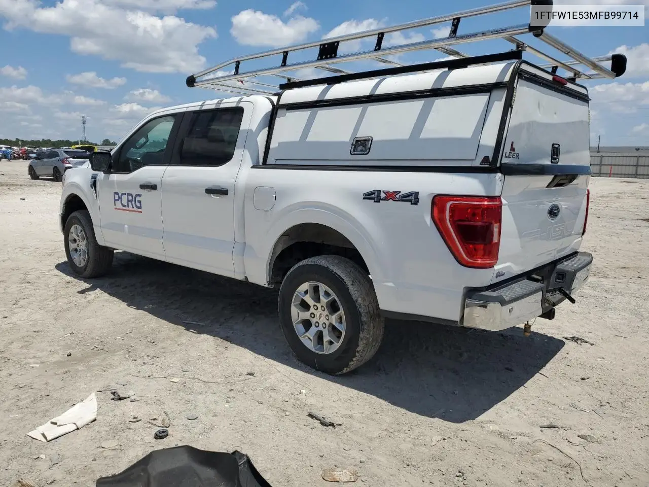2021 Ford F150 Supercrew VIN: 1FTFW1E53MFB99714 Lot: 57122545