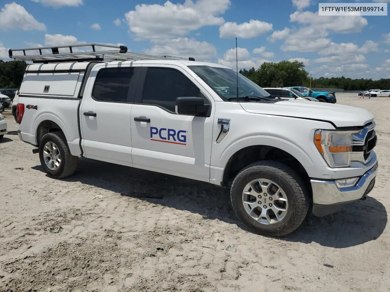 2021 Ford F150 Supercrew VIN: 1FTFW1E53MFB99714 Lot: 57122545