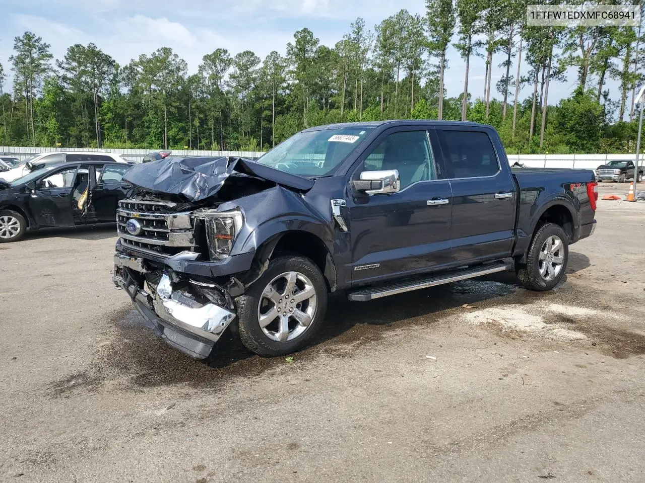2021 Ford F150 Supercrew VIN: 1FTFW1EDXMFC68941 Lot: 58627445