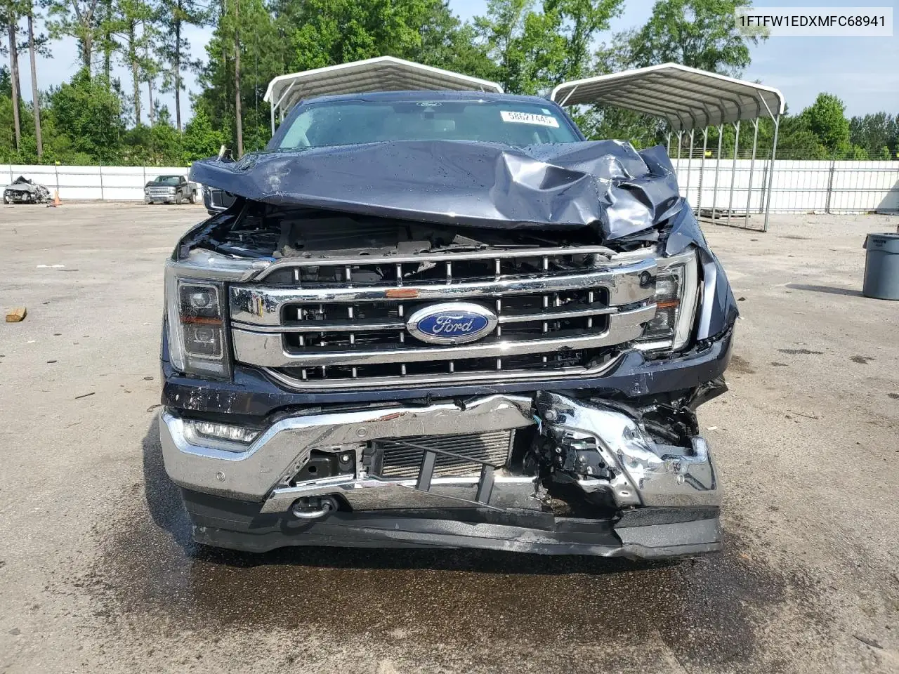 2021 Ford F150 Supercrew VIN: 1FTFW1EDXMFC68941 Lot: 58627445