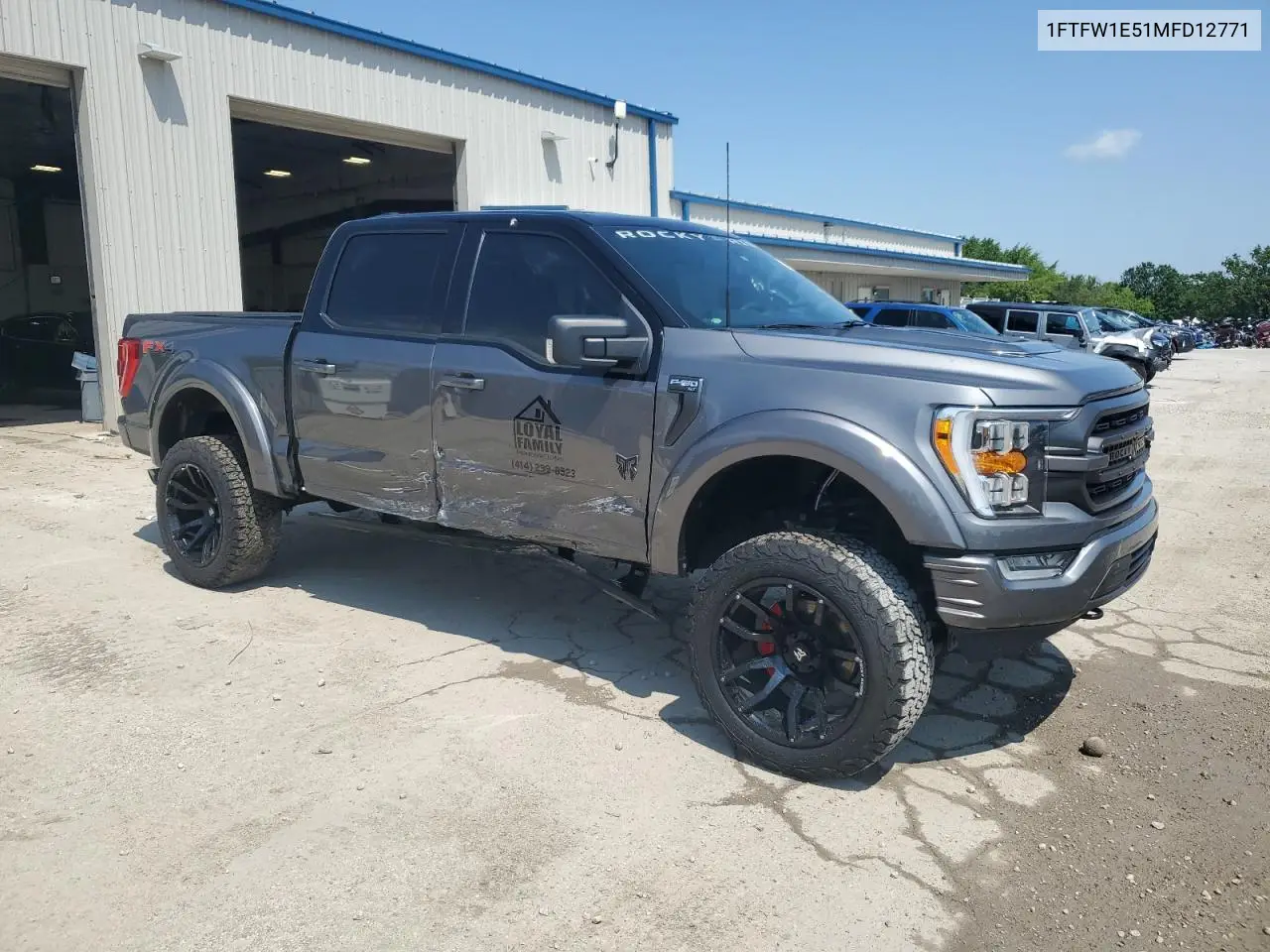 2021 Ford F150 Supercrew VIN: 1FTFW1E51MFD12771 Lot: 61484555