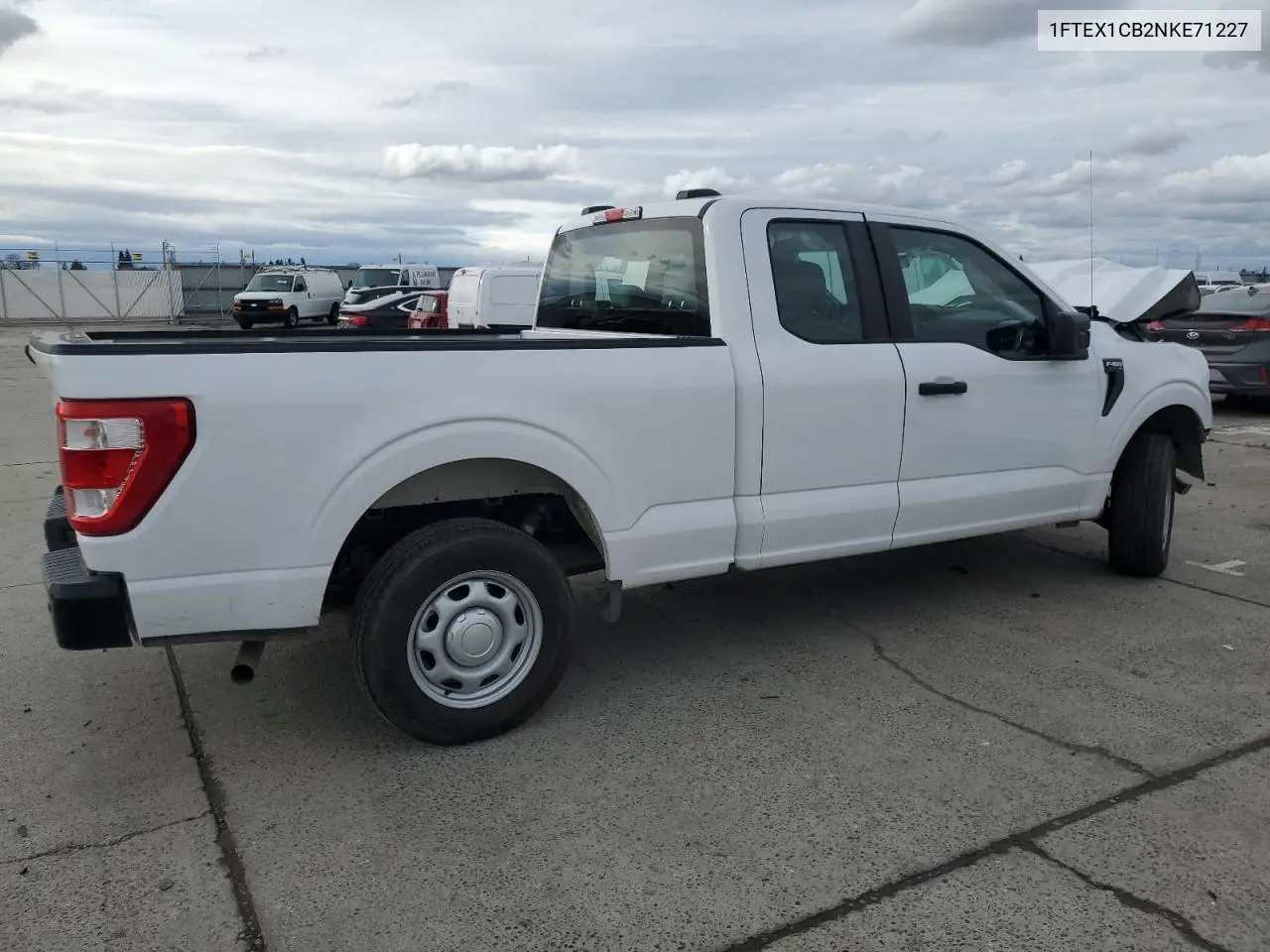 2022 Ford F150 Super Cab VIN: 1FTEX1CB2NKE71227 Lot: 41760385