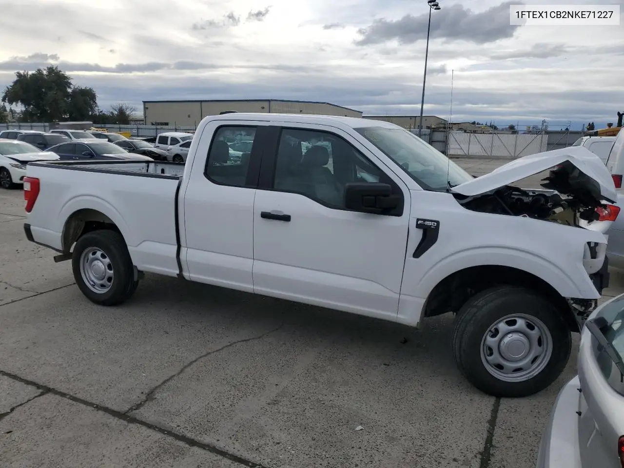 2022 Ford F150 Super Cab VIN: 1FTEX1CB2NKE71227 Lot: 41760385