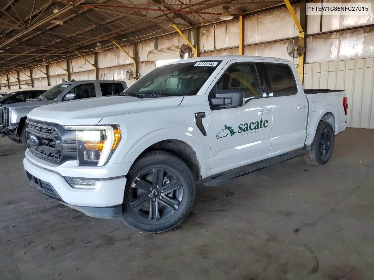 2022 Ford F150 Supercrew VIN: 1FTEW1C86NFC27015 Lot: 42241545