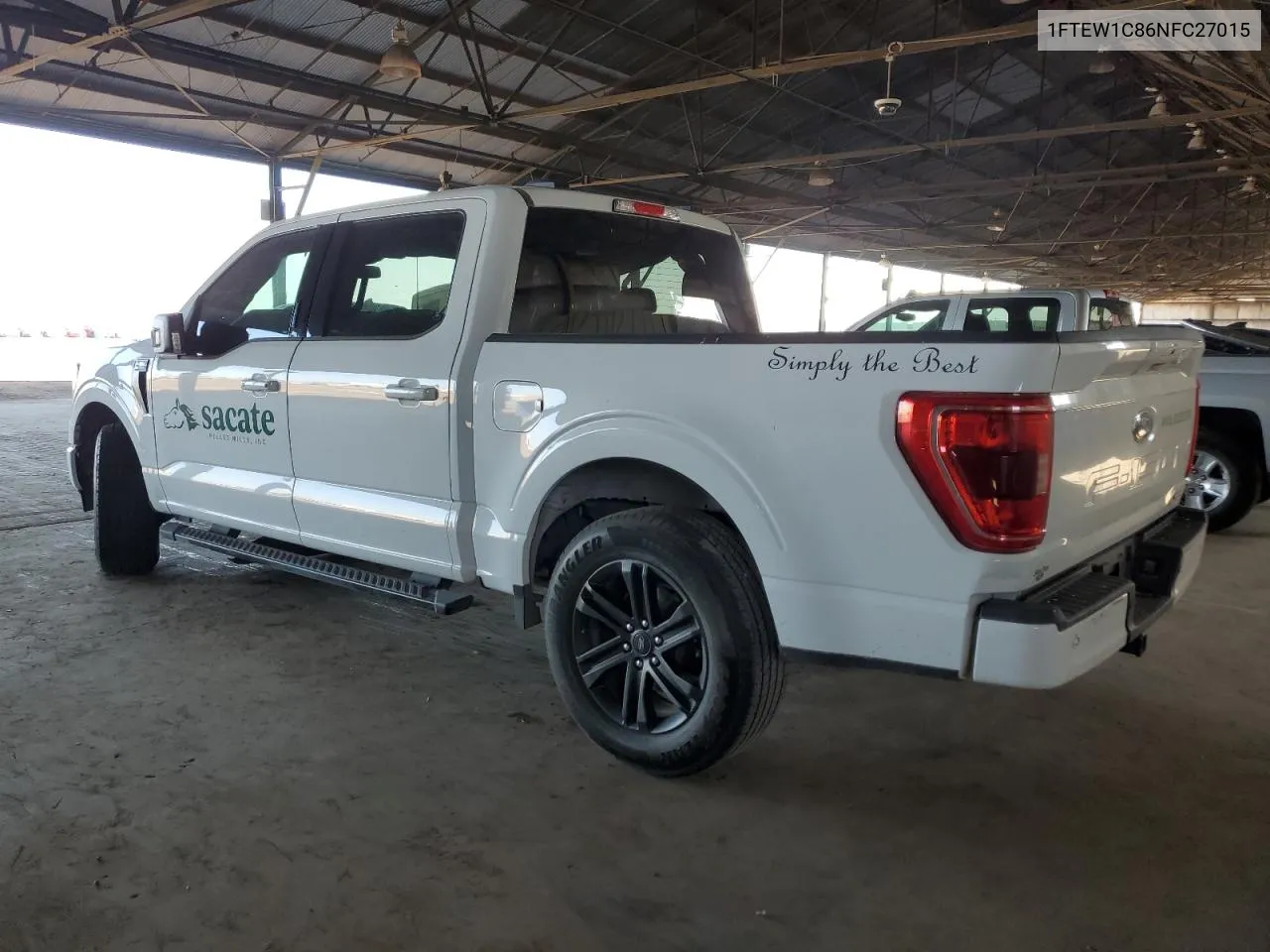 2022 Ford F150 Supercrew VIN: 1FTEW1C86NFC27015 Lot: 42241545