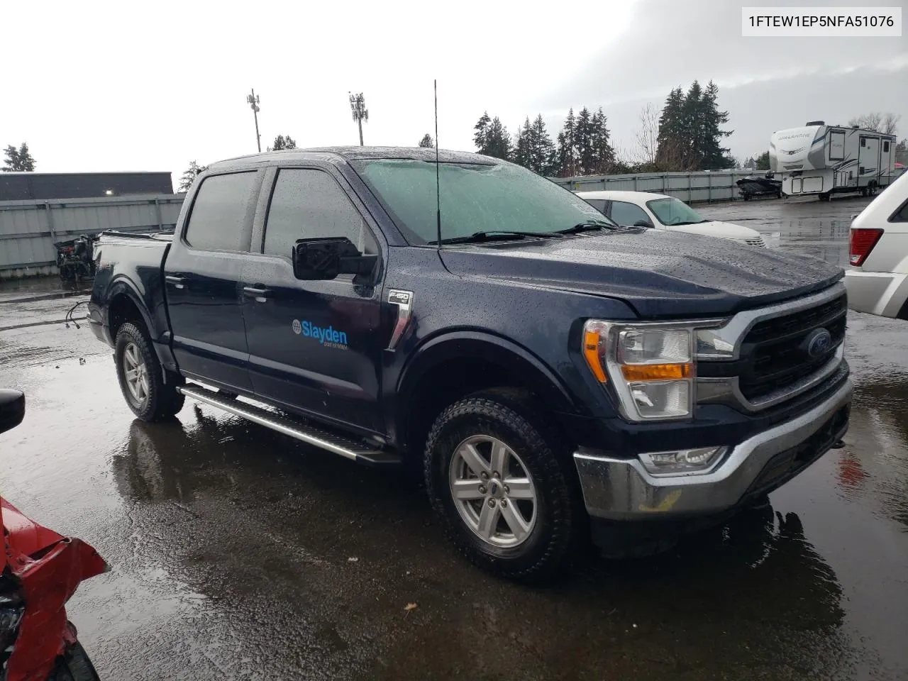 2022 Ford F150 Supercrew VIN: 1FTEW1EP5NFA51076 Lot: 43016515