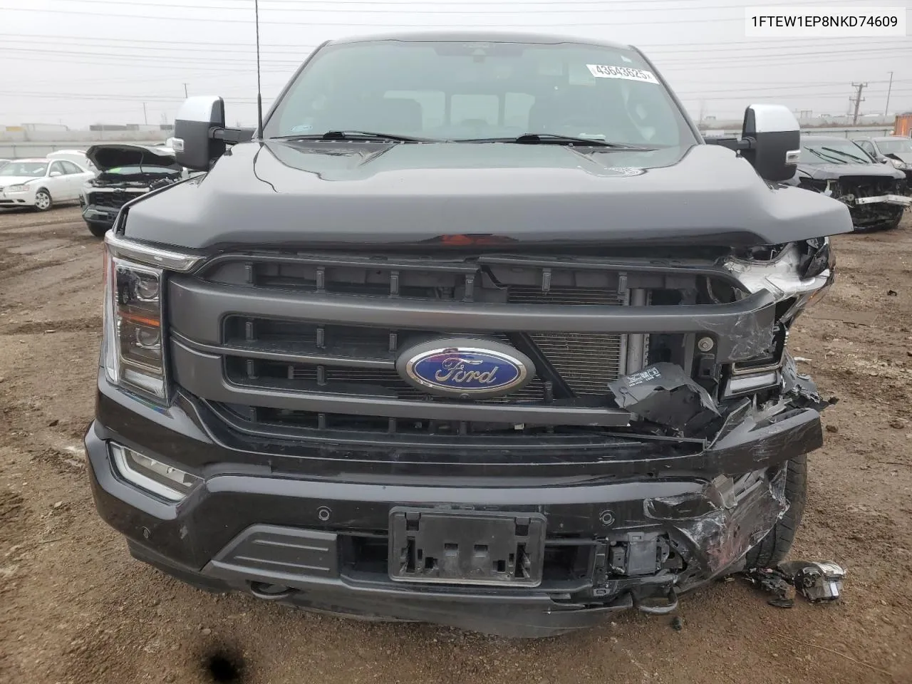 2022 Ford F150 Supercrew VIN: 1FTEW1EP8NKD74609 Lot: 43643625