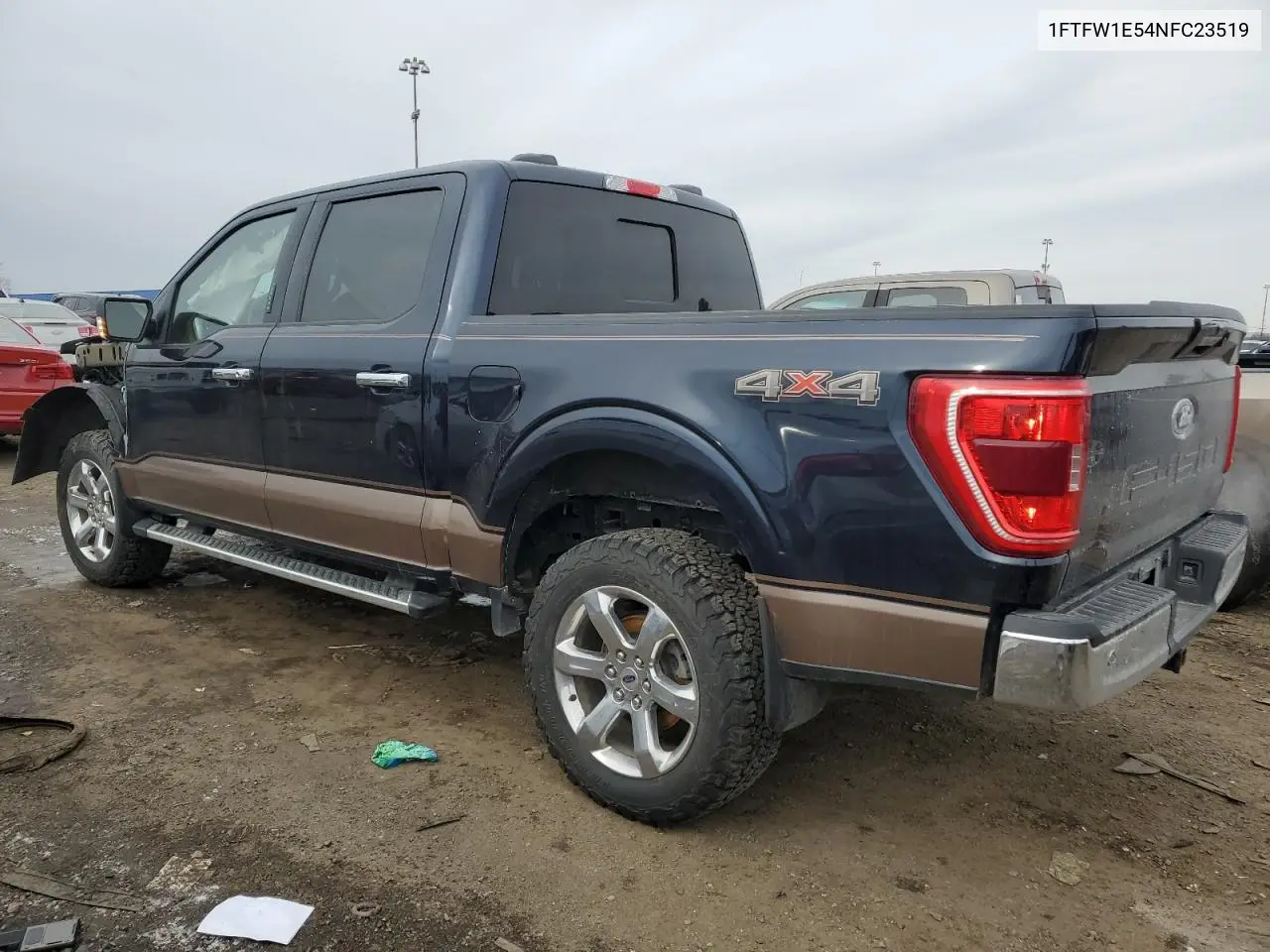 2022 Ford F150 Supercrew VIN: 1FTFW1E54NFC23519 Lot: 44117625